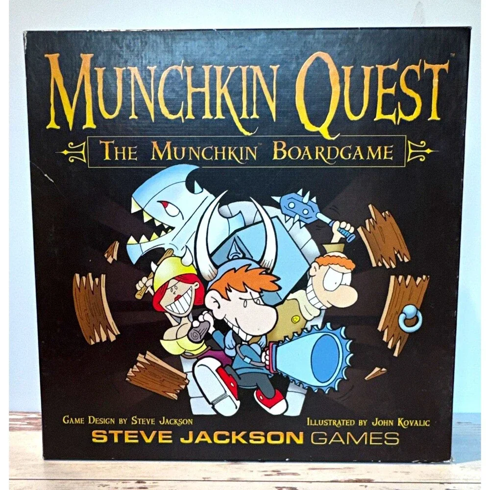 Steve Jackson Games Munchkin Quest Fantasy Board Game Coop 2P 12+ Award
